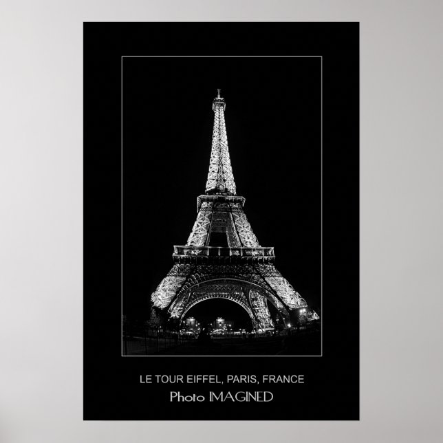 LE TOUR EIFFEL, PARIS, FRANKRIKE POSTER (Framsidan)