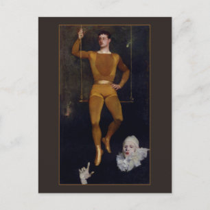 Le Trapeziste et le Clown av Charles Giron Vykort