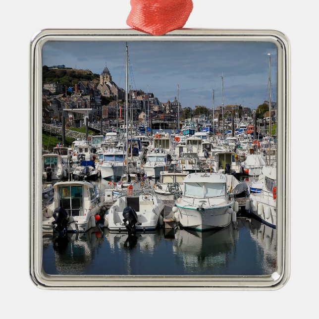 Le Tréport i Frankrike Julgransprydnad Metall (Framsidan)