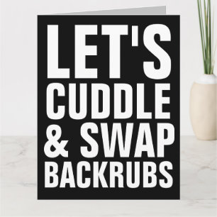 LE TS CUDDLE & SWAP BACKRUBS BIG FÖDELSEDAGSKORT KORT