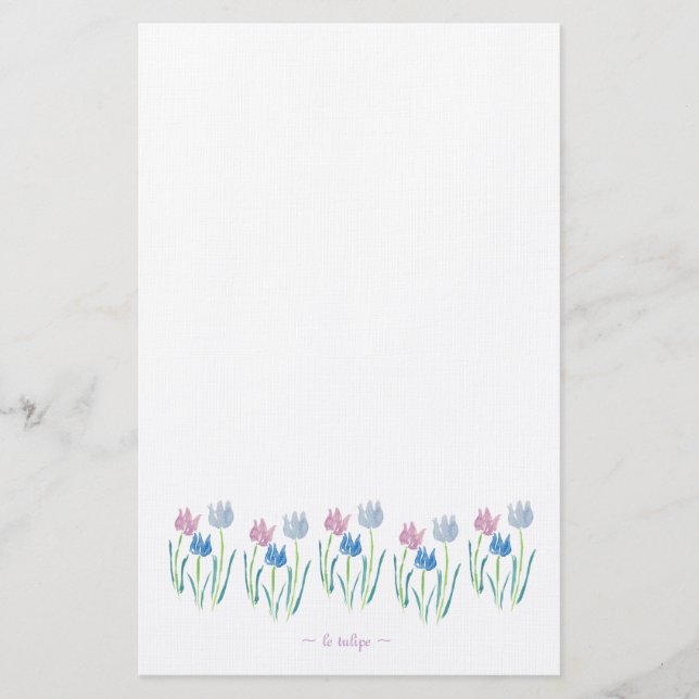 le tulipe brevpapper (Framsida)