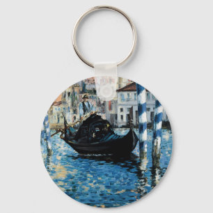 Le Tusen dollar Kanal à Venise - Edouard Manet Nyckelring