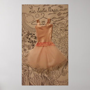 Le Tutu Ro (rosa tutu) Poster
