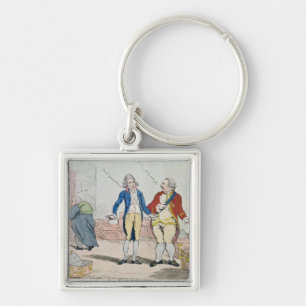 Le Underskott, 1788 Fyrkantig Silverfärgad Nyckelring