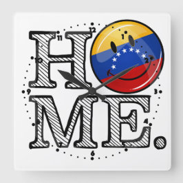 Le Venezualan flaggainflyttningsfest Fyrkantig Klocka