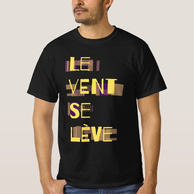 Le Vent Se Leve, Fransk T-Shirt (Framsida)