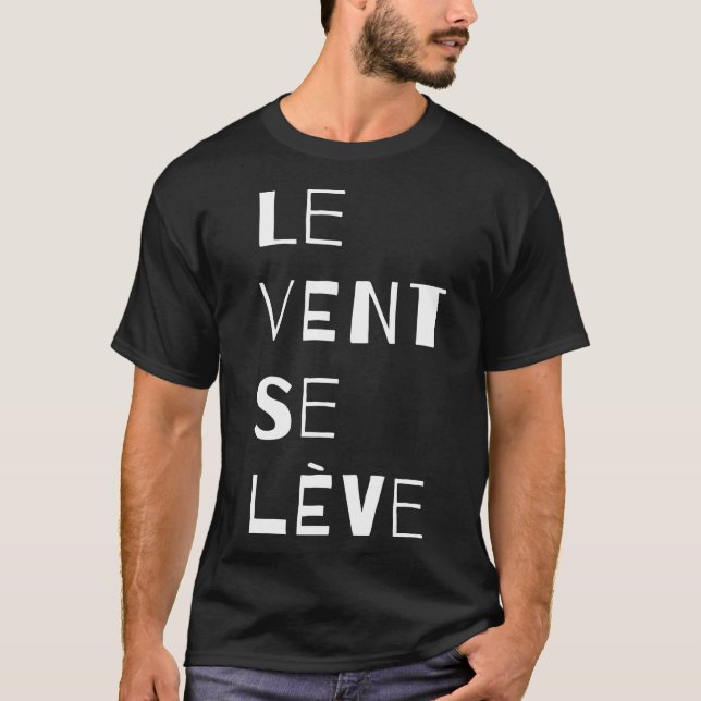 Le Vent Se Leve, Fransk T Shirt (Framsida)