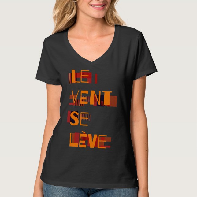 Le Vent Se Leve, Fransk T Shirt (Framsida)
