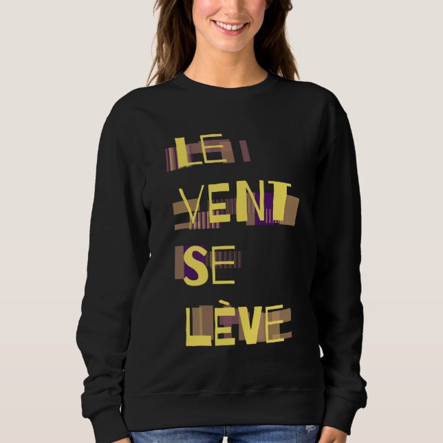Le Vent Se Leve, franska  T Shirt (Framsida)