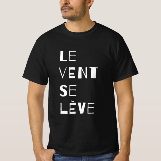 Le Vent Se Leve - White T-Shirt (Framsida)