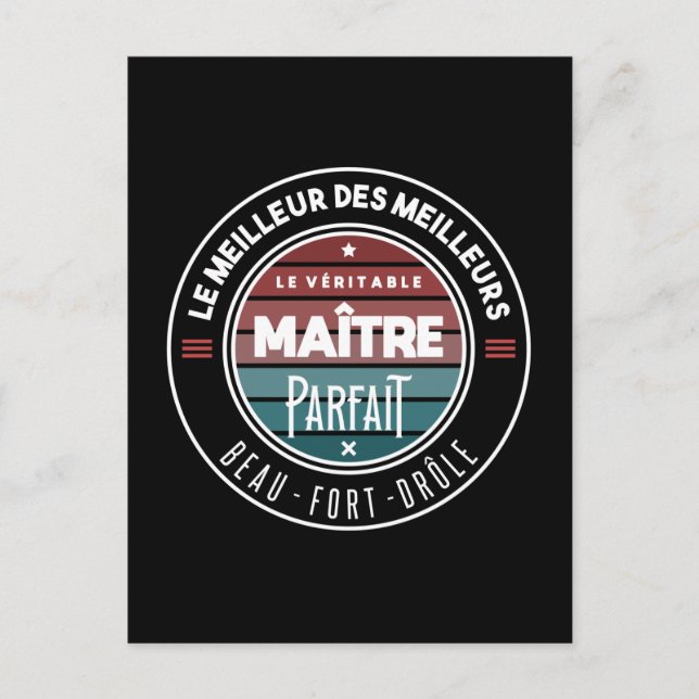 Le véritable maître parfait vykort (Framsida)