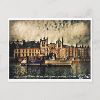 Le vieux Lyon - La Saône Vykort