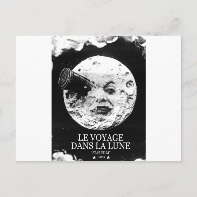 Le Voyage Dans La Lune (A Resa till Måne) Vykort (Framsida)