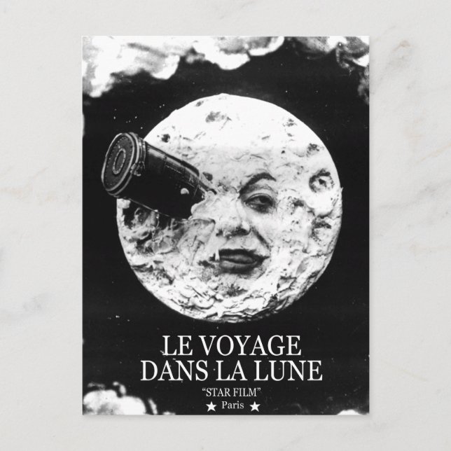 Le Voyage Dans La Lune (A Resa till Måne) Vykort (Framsida)