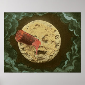 Le voyage dans la lune_Färg Poster