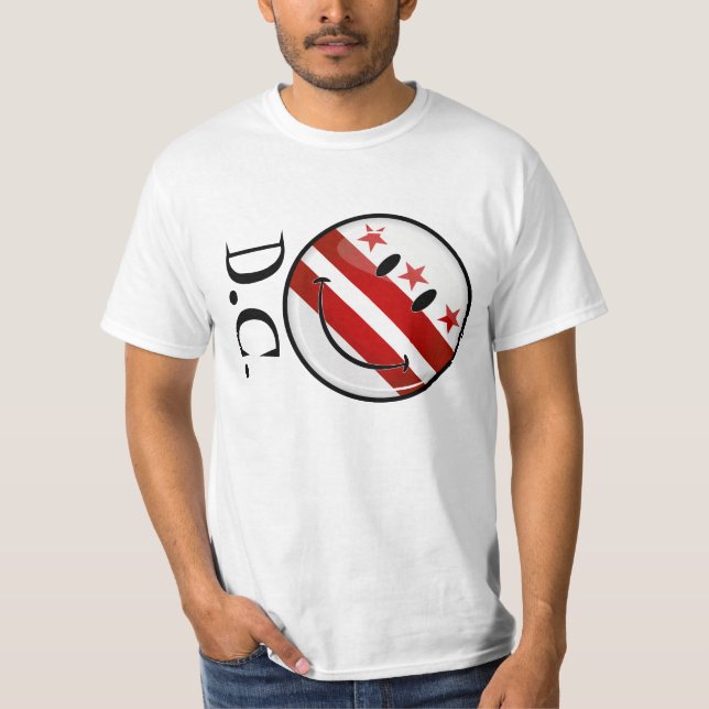 Le Washington DC-flagga T-shirt (Framsida)