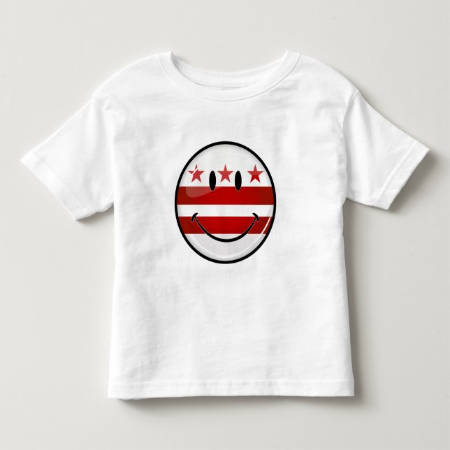 Le Washington DC-flagga Tee (Framsida)