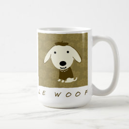 Le Woof Cute Puppy Hund Kaffemugg