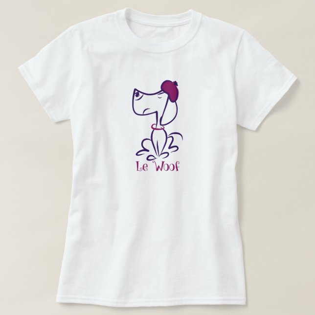 Le Woof Doxie T Shirt (Design framsida)