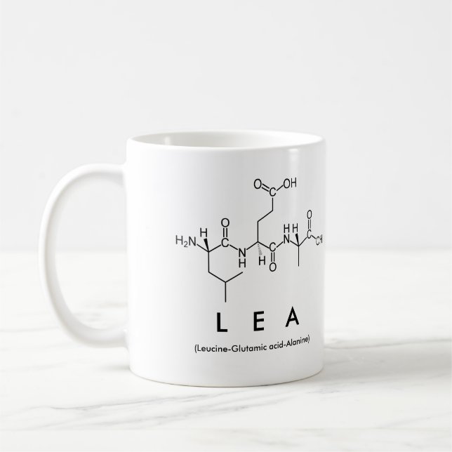 Lea peptide namn mugg (Vänster)