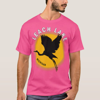 Leach Sjö i Michigan Heron Sunrise T Shirt
