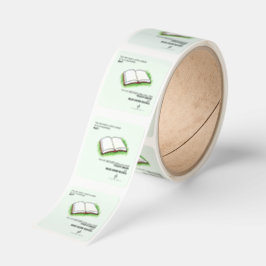 Lead a Child Outside or to a Bookshelf (Rolls) Fyrkantigt Klistermärke