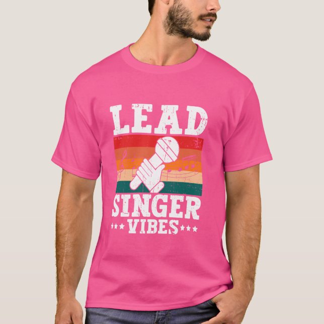 Lead Singer Vibes Karaoke T Shirt (Framsida)