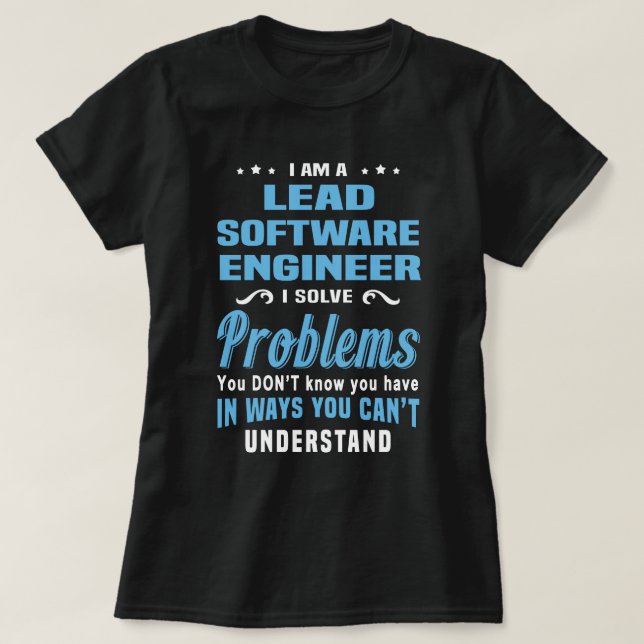Lead Software Ingenjör T Shirt (Design framsida)