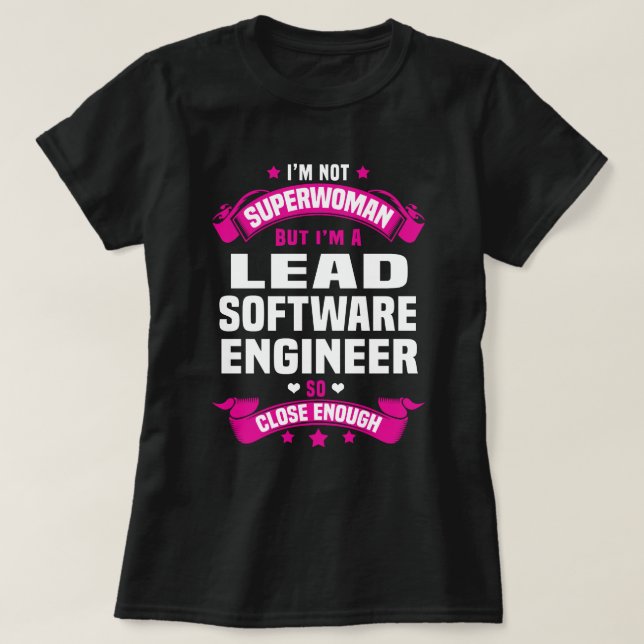 Lead Software Ingenjör T Shirt (Design framsida)