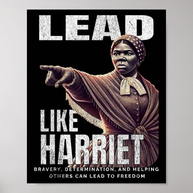 Lead som Harriet Black History Afro American June Poster (Framsidan)