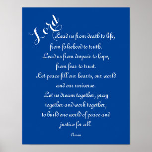 Lead US - World Peace Prayer Poster