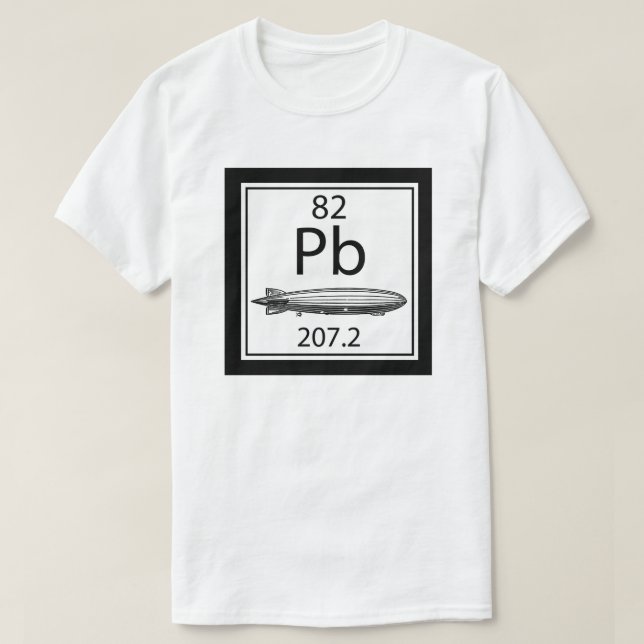 Lead Zeppelin Periodic Table Atomic Number Led T Shirt (Design framsida)