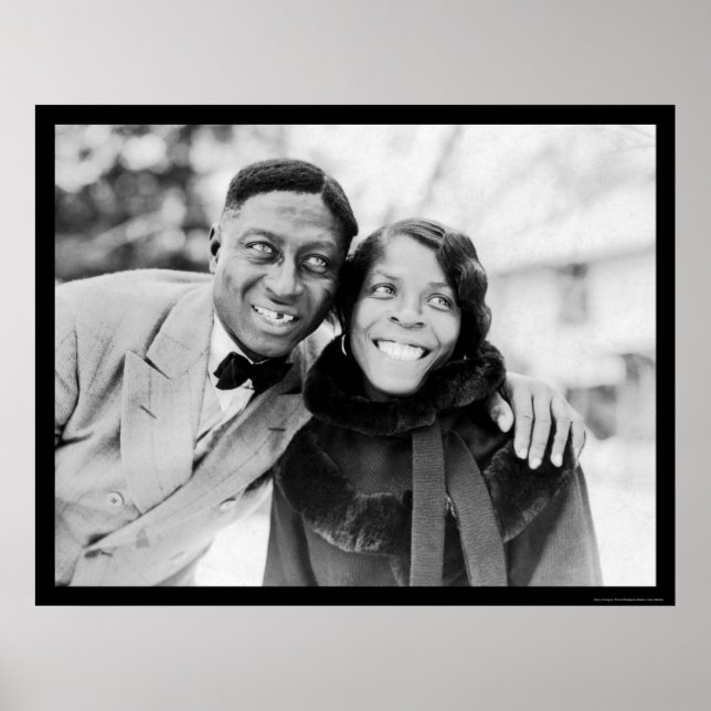 Leadbelly & Martha Ledbetter 1935 Poster (Framsidan)