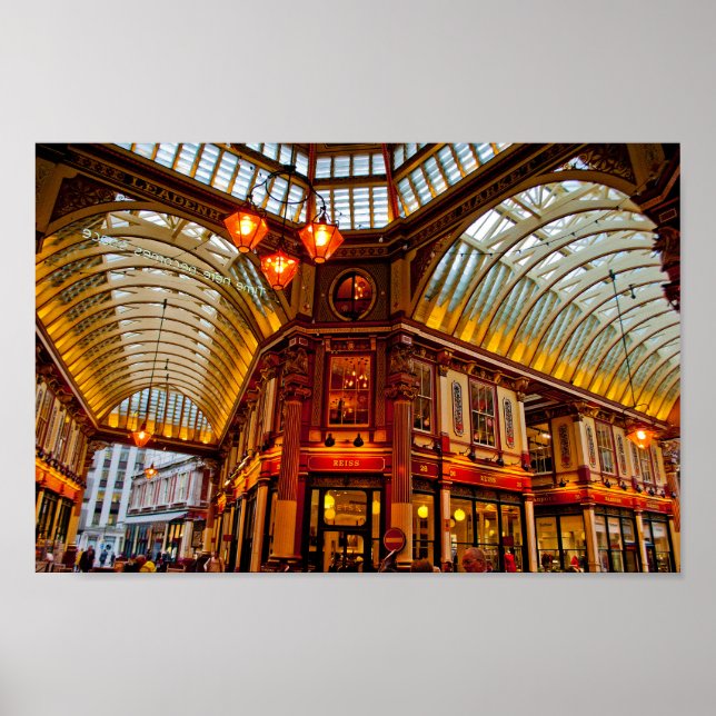 Leadenhall Market City of London England UK Poster (Framsidan)