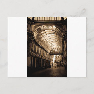 Leadenhall Market London sepia toned Vykort