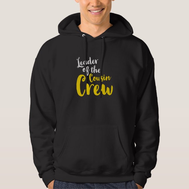 Leader of the cousin crew  Leader Boss Chef Aunt U Hoodie (Framsida)