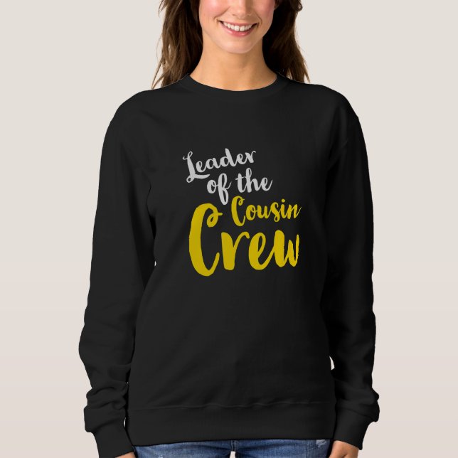 Leader of the cousin crew Leader Boss Chef Aunt Un T Shirt (Framsida)