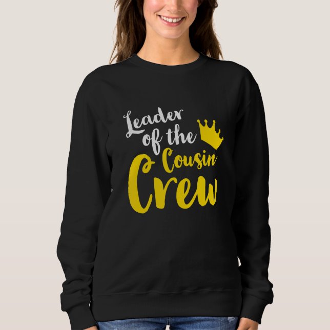 Leader of the cousin crew Leader Boss Chef Aunt Un T Shirt (Framsida)