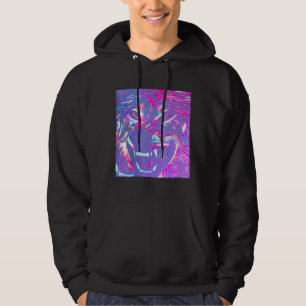 Leader-Varg för Alfa Ansikte Arg Hoodie