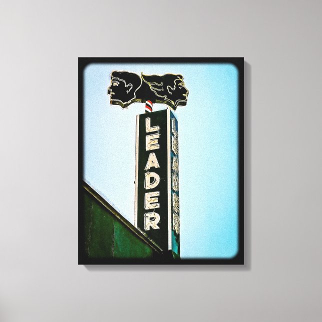 Leader Vintage Los Angeles Neon Canvastryck (Framsida)
