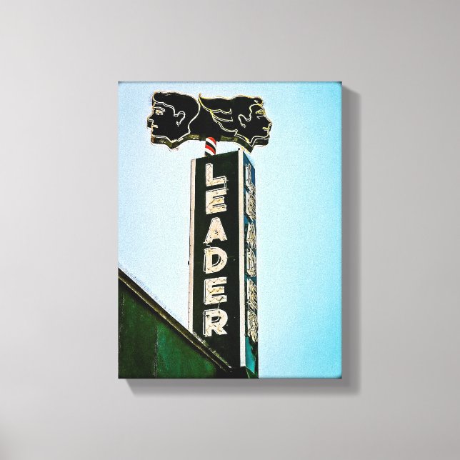 Leader Vintage Los Angeles Neon Canvastryck (Framsida)