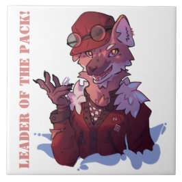 Leader wolf kakelplatta
