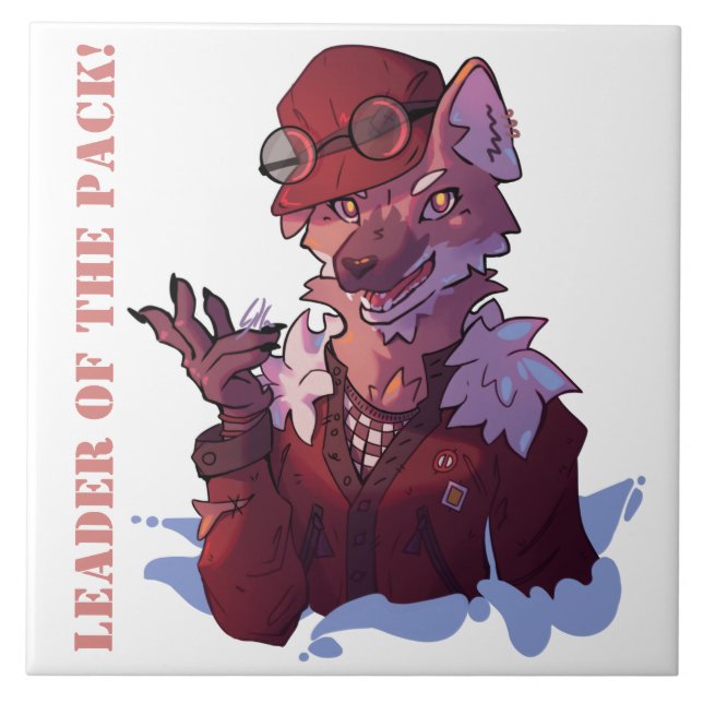 Leader wolf kakelplatta (Framsidan)