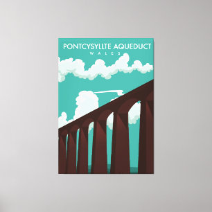 Leaderfoot Viaduct Scotland-reseaffisch Canvas P
