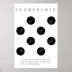 LEADERSHIP COACH - Motivational Illusion Print Poster