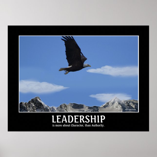 LEADERSHIP ~ Eagle Mindre Motiverande Poster (Framsidan)