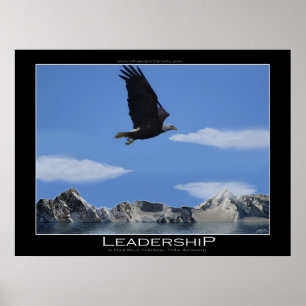 LEADERSHIP ~ Eagle Mindre Motiverande Poster