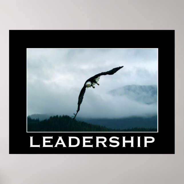 LEADERSHIP ~ Flygande Örn Motivational Poster (Framsidan)