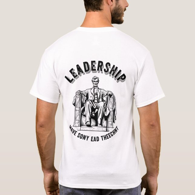Leadership in USA Presidents T-Shirt – Patriotic A (Baksida)