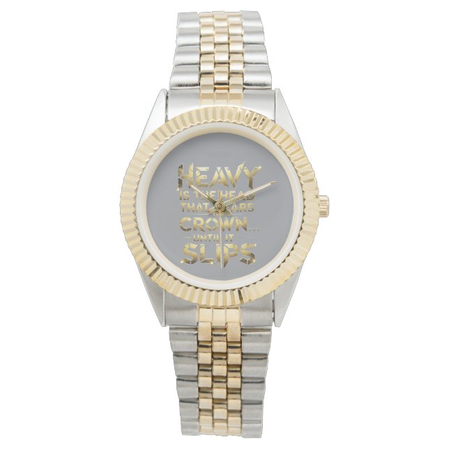 Leadership Streetwear “Heavy Is The Head” Armbandsur (Framsida)